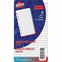 Feuilles mobiles College Ruled Paper (Lignes simples type Anglais) - Environ 100 