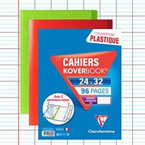 2 grands cahiers - grands carreaux 24 x 32 - 96 pages 